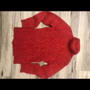 Red Turtle neck sweater